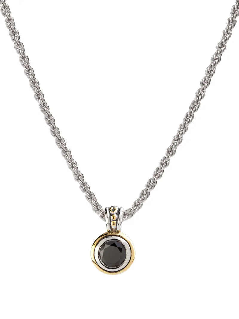 Beijos Collection - Bezel Set CZ Pendant Necklace John Medeiros Jewelry Collections