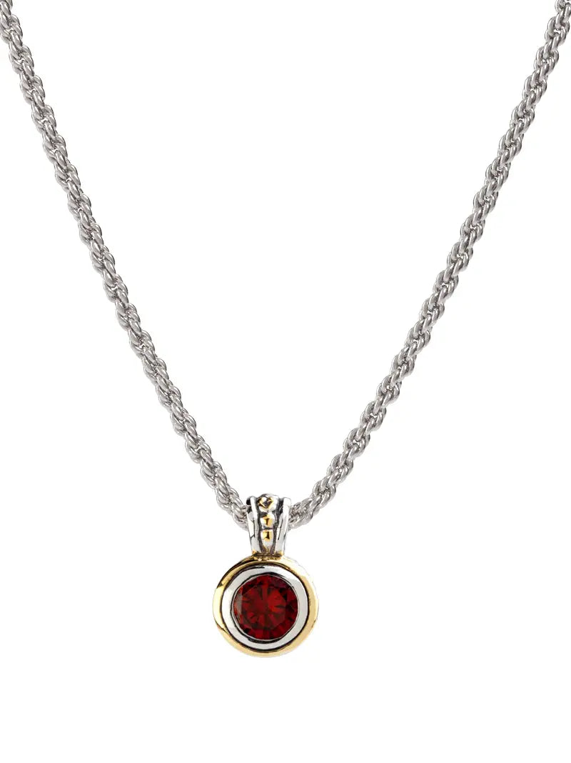 Beijos Collection - Bezel Set CZ Pendant Necklace John Medeiros Jewelry Collections