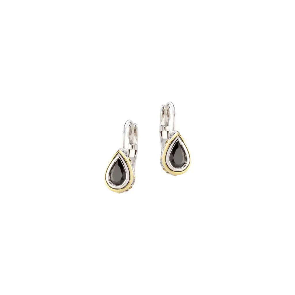Beijos Collection - CZ Pear Shape Bezel Set Earrings John Medeiros Jewelry Collections