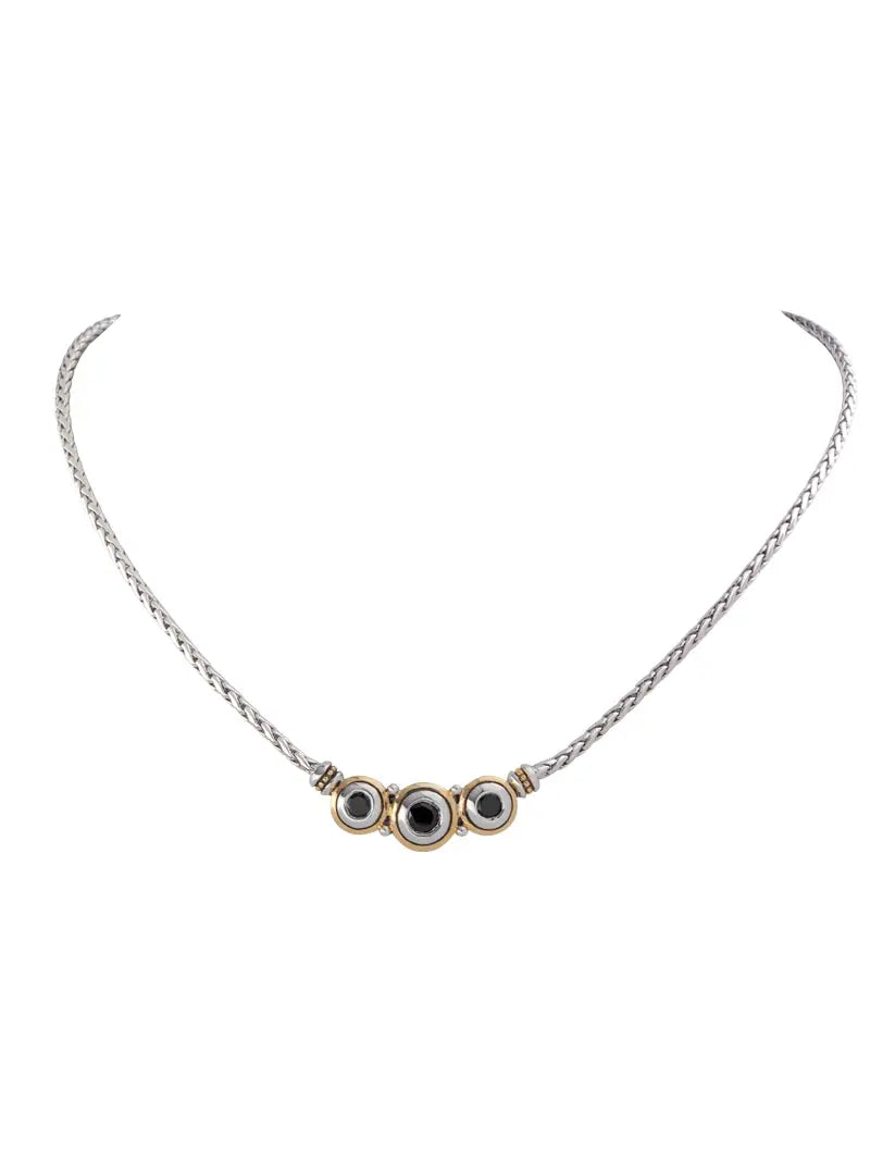 Beijos Collection - Three-Stone CZ Necklace John Medeiros Jewelry Collections