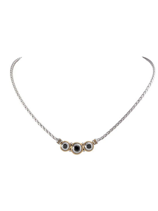 Beijos Collection - Three-Stone CZ Necklace John Medeiros Jewelry Collections