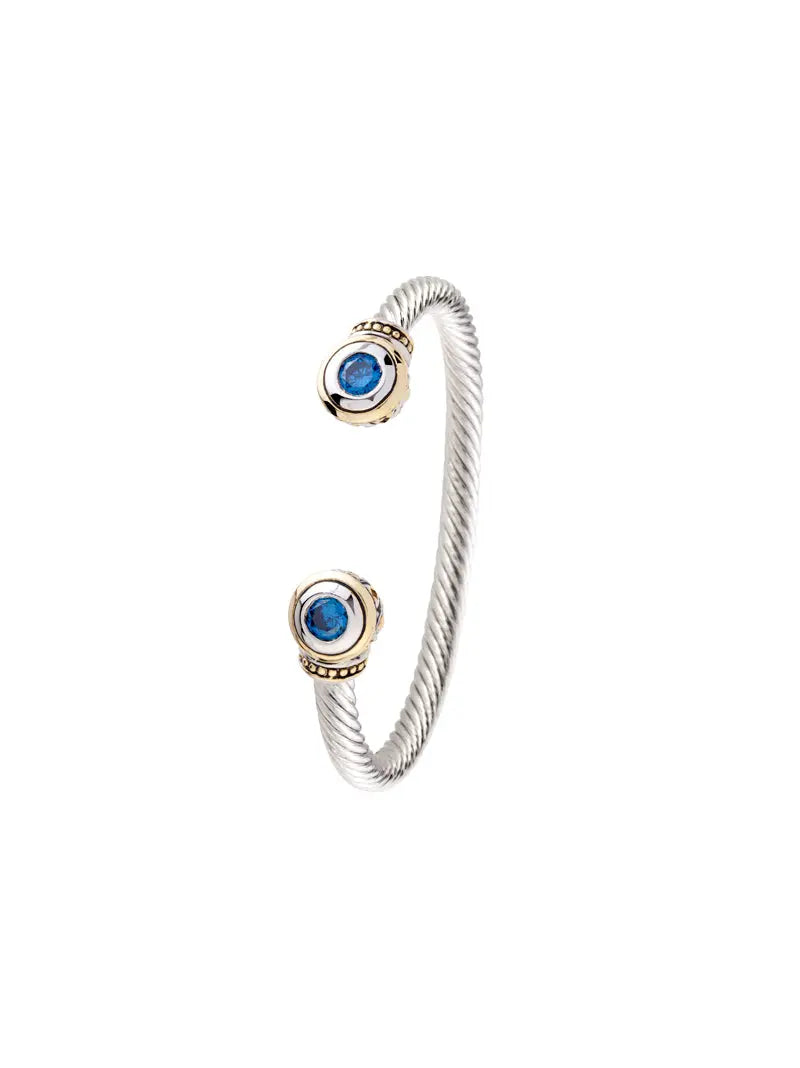 Beijos Collection - Two-Stone Large Cuff Bracelet John Medeiros Jewelry Collections