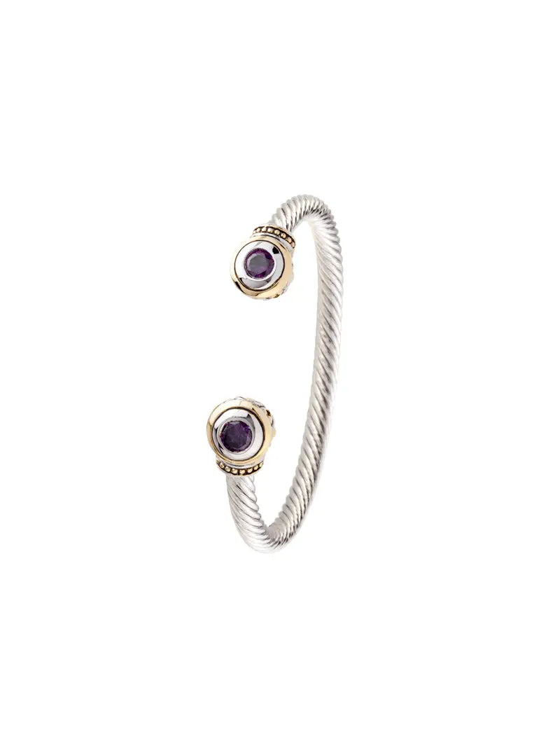 Beijos Collection - Two-Stone Large Cuff Bracelet John Medeiros Jewelry Collections