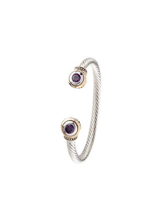 Beijos Collection - Two-Stone Large Cuff Bracelet John Medeiros Jewelry Collections