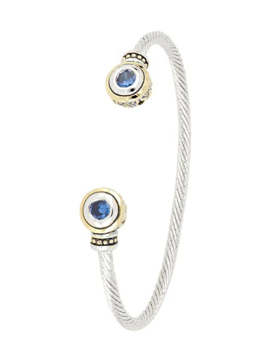 Beijos Collection - Two-Stone Small Cuff Bracelet John Medeiros Jewelry Collections