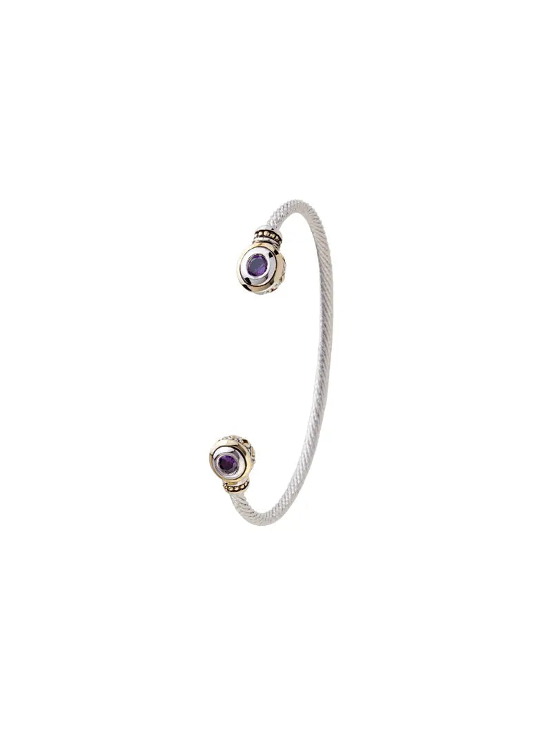 Beijos Collection - Two-Stone Small Cuff Bracelet John Medeiros Jewelry Collections