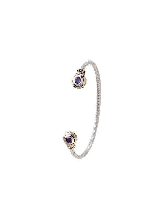 Beijos Collection - Two-Stone Small Cuff Bracelet John Medeiros Jewelry Collections