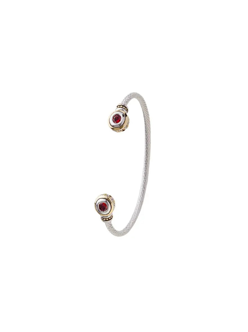 Beijos Collection - Two-Stone Small Cuff Bracelet John Medeiros Jewelry Collections