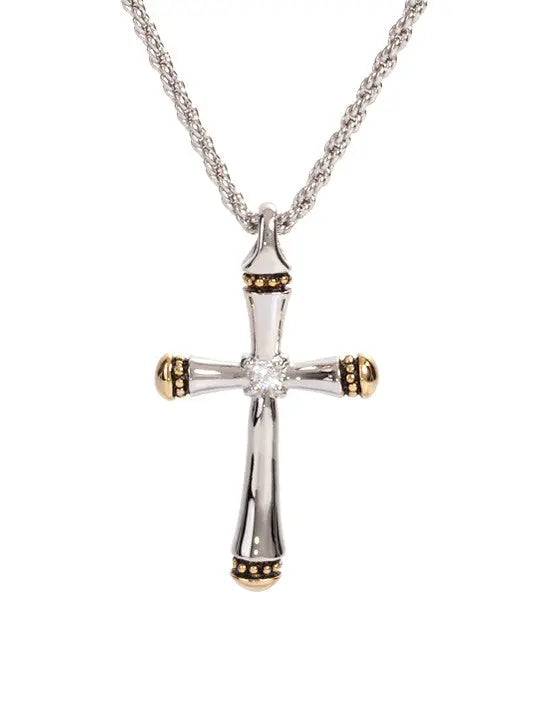 Canias Collection - Single-Row Cross with Chain John Medeiros Jewelry Collections