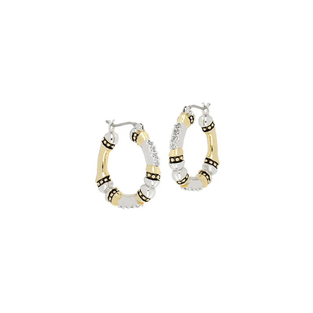 Canias Pavé - Medium Hoop Earrings John Medeiros Jewelry Collections