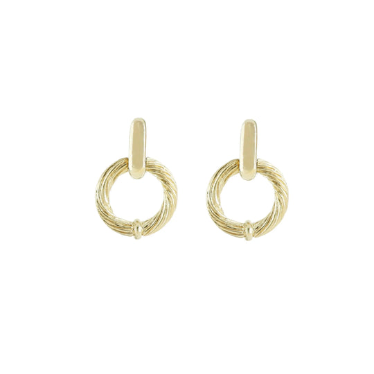 Cordão Collection - Circle Door Knocker Post Earrings John Medeiros Jewelry Collections