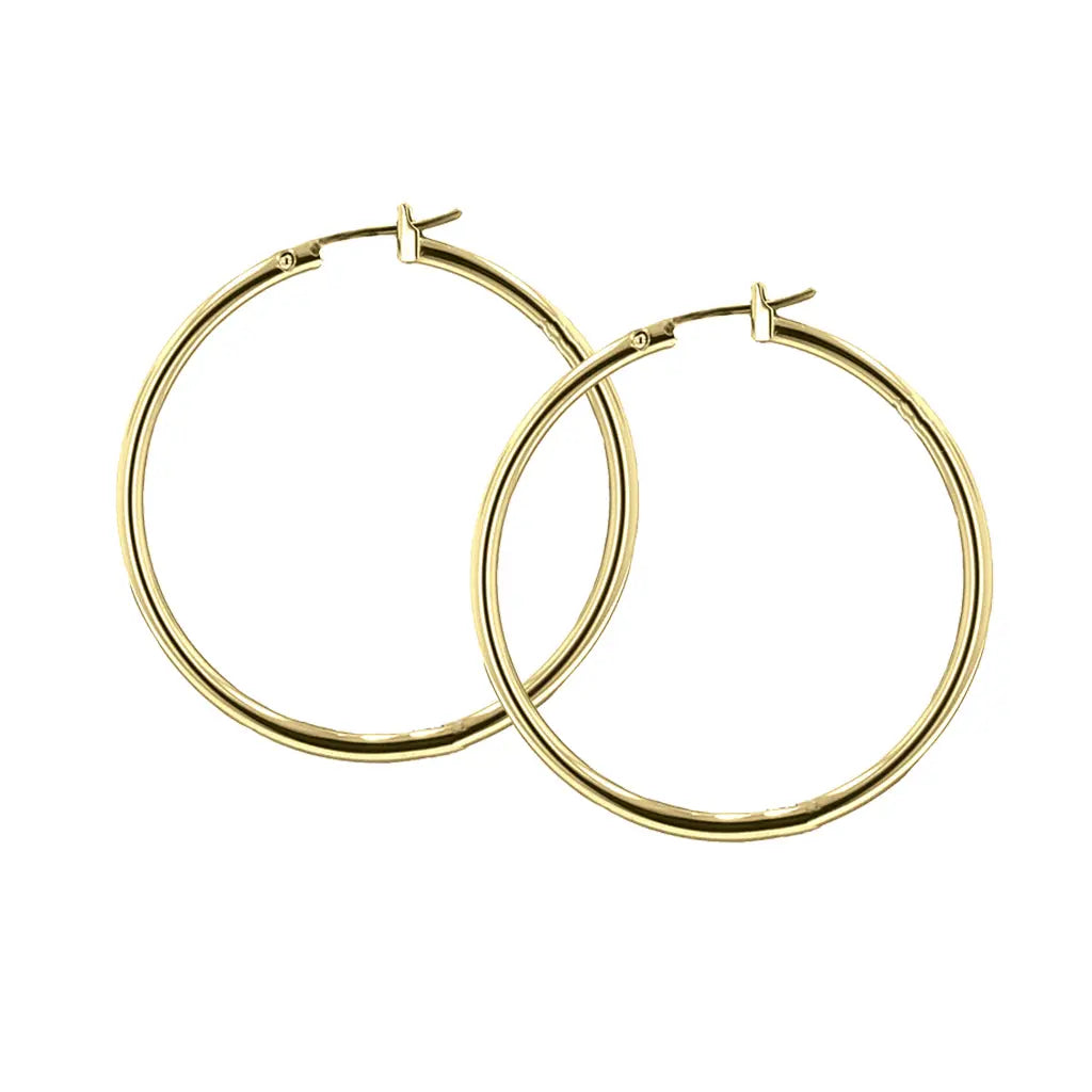 Large Hoop Earrings Handcrafted Jewelry