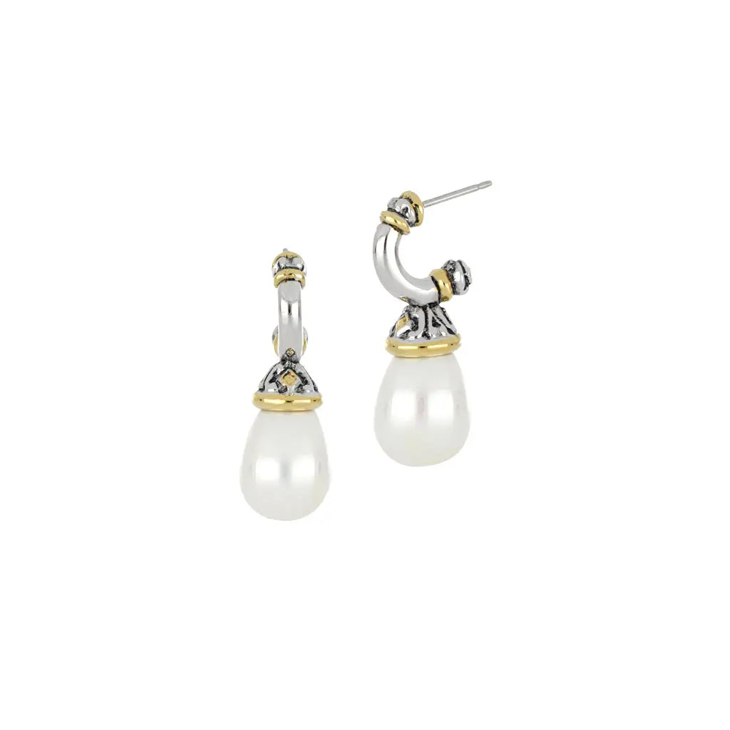 Ocean Images Collection - Seashell Pearl Post Earrings John Medeiros Jewelry Collections