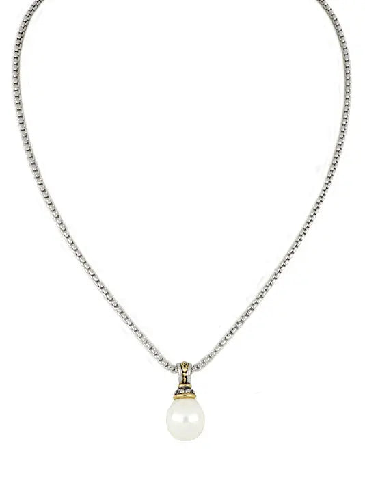 Ocean Images Collection - Seashell Pearl Slider with Chain John Medeiros Jewelry Collections