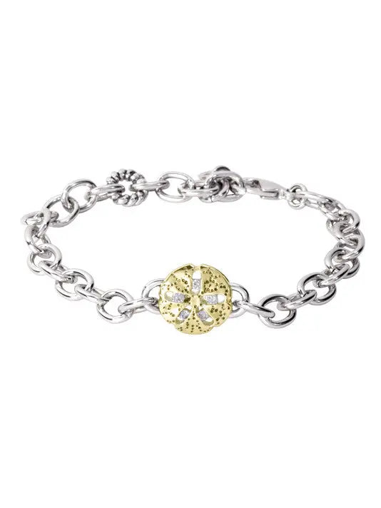 Sand Dollar Charm Bracelet Handcrafted Jewelry