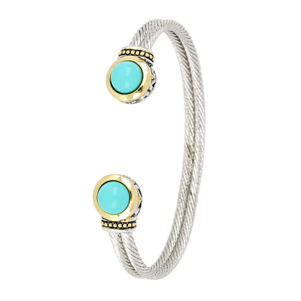 Pérola Collection - Turquoise Cuff Bracelet John Medeiros Jewelry Collections