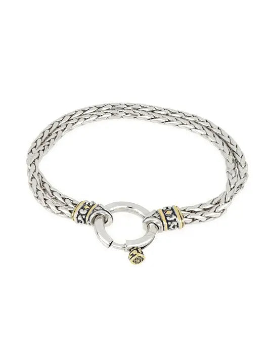 20th Anniversary - Spring Ring Double Strand Foxtail Bracelet John Medeiros Jewelry Collections