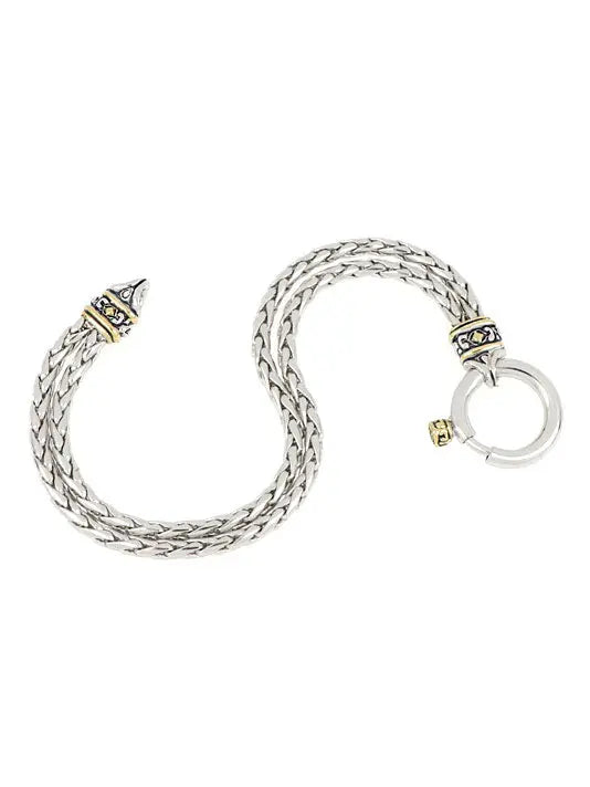 20th Anniversary - Spring Ring Double Strand Foxtail Bracelet John Medeiros Jewelry Collections