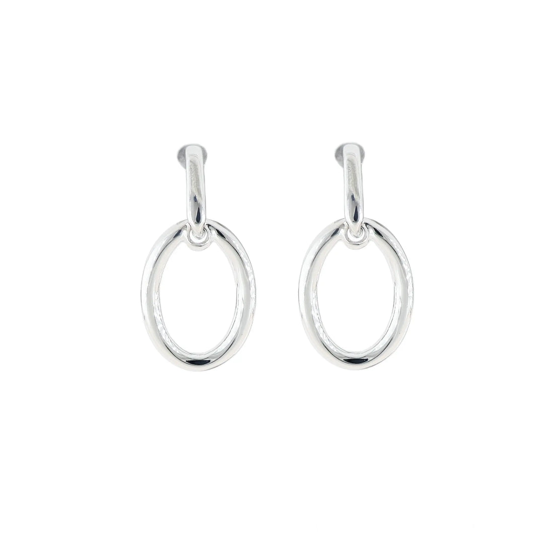 Aldrava Collection - Oval Earrings in Rhodium John Medeiros Jewelry Collections