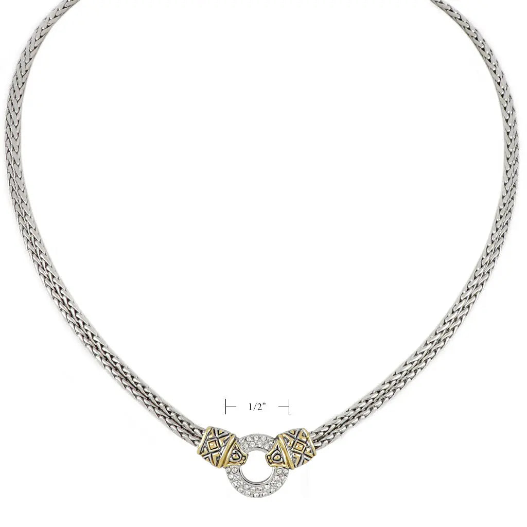 Antiqua Collection - Pavé Circle Double Strand Necklace John Medeiros Jewelry Collections