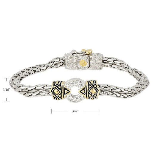 Antiqua Collection - Pavé One Circle Bracelet John Medeiros Jewelry Collections
