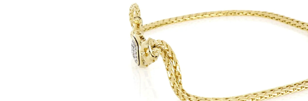 Anvil Collection - Gold & Pavé Double-Strand Horseshoe Necklace John Medeiros Jewelry Collections