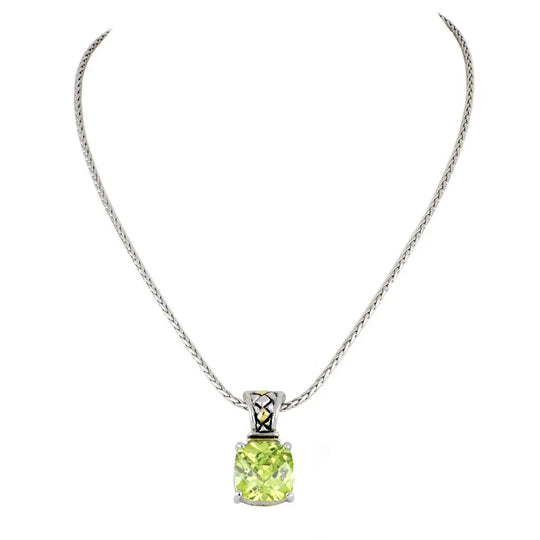 Anvil Collection - Square Cut Enhancer Pendant with Chain John Medeiros Jewelry Collections