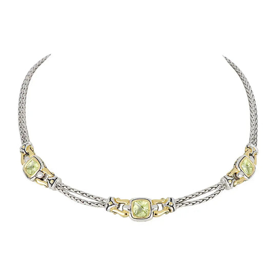 Anvil Collection - Square Three-Station Necklace John Medeiros Jewelry Collections