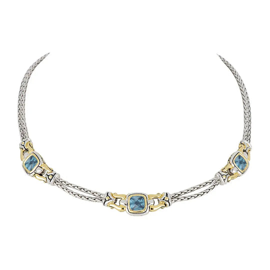 Anvil Collection - Square Three-Station Necklace John Medeiros Jewelry Collections