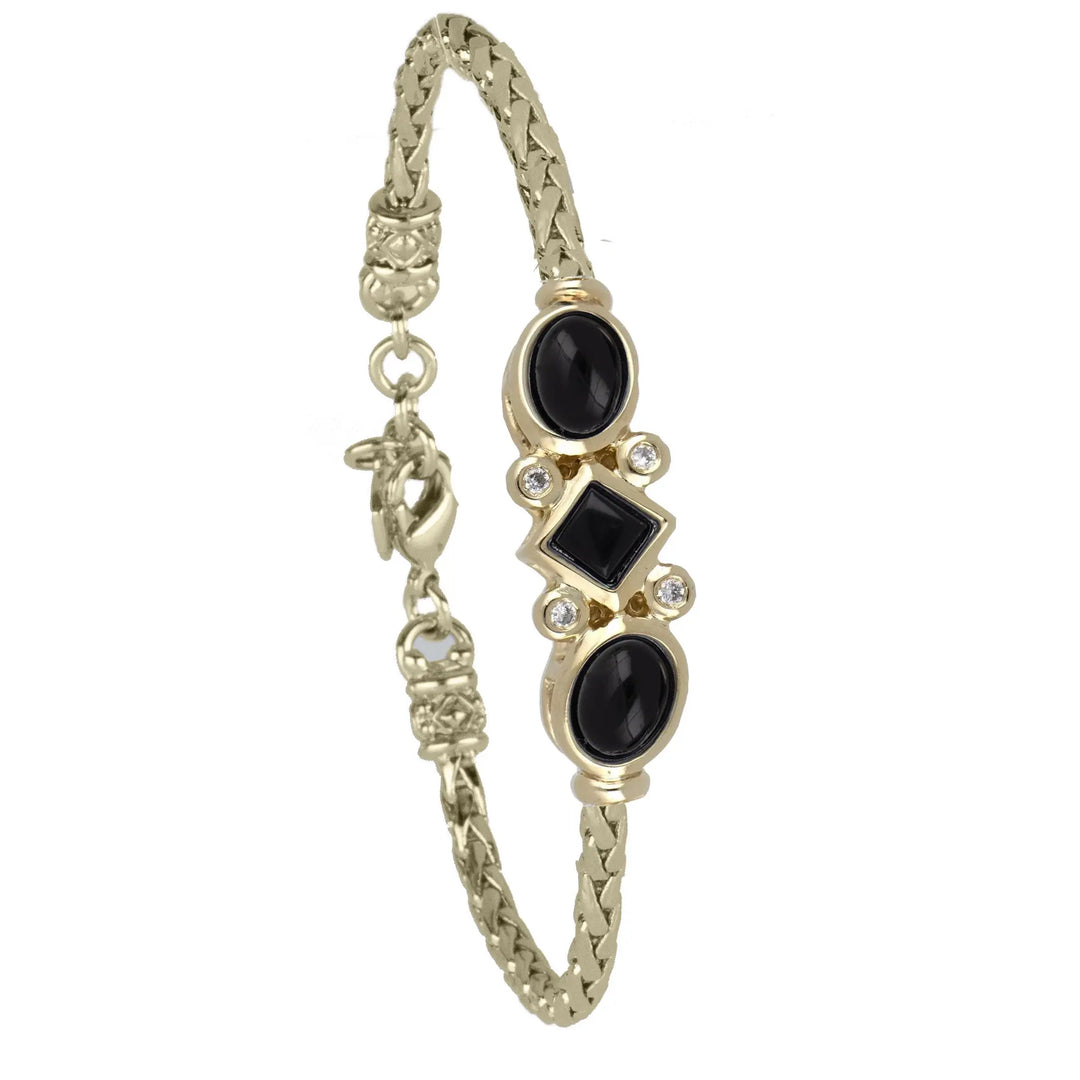 Opalas do Mar Collection - 3 Blue Opals Single Strand Bracelet