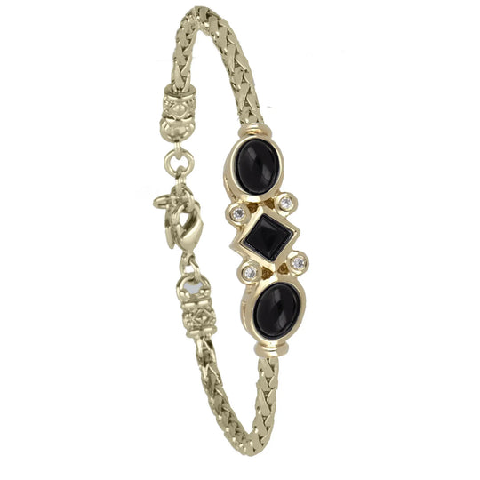 Opalas do Mar Collection - 3 Blue Opals Single Strand Bracelet