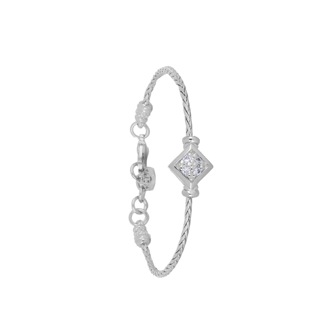 Celebration Collection Diamond Shaped Pavé Single Strand Bracelet