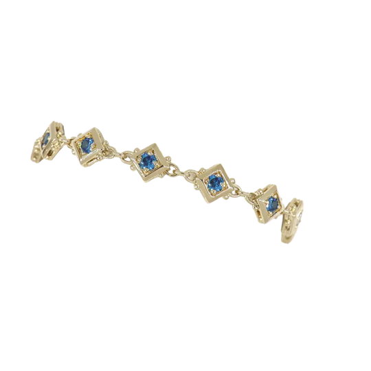 Gilded Collection 11 Stone Tennis Bracelet 7"