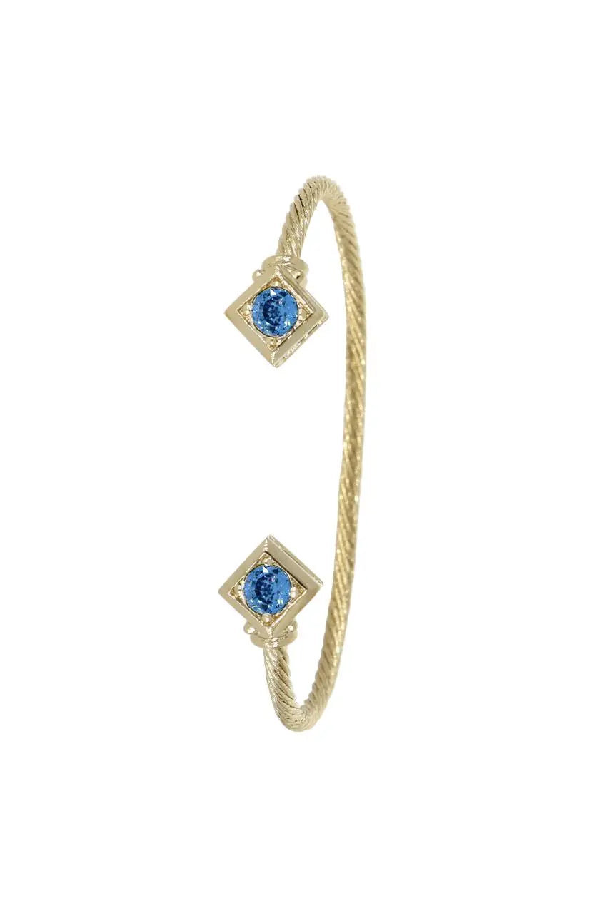Gilded Collection Diamond Shaped Small Cuff Bracelet - John Medeiros Jewelry Collections