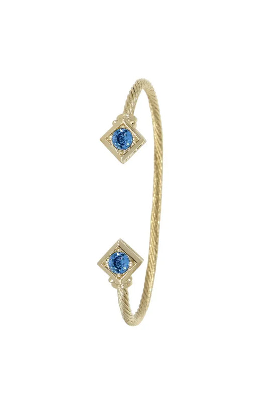 Gilded Collection Diamond Shaped Small Cuff Bracelet - John Medeiros Jewelry Collections