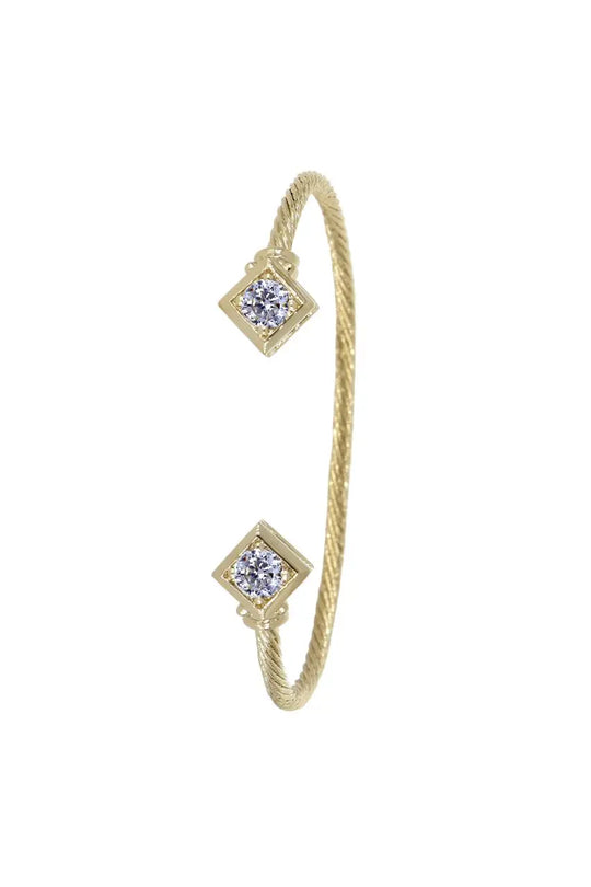 Gilded Collection Diamond Shaped Small Cuff Bracelet - John Medeiros Jewelry Collections