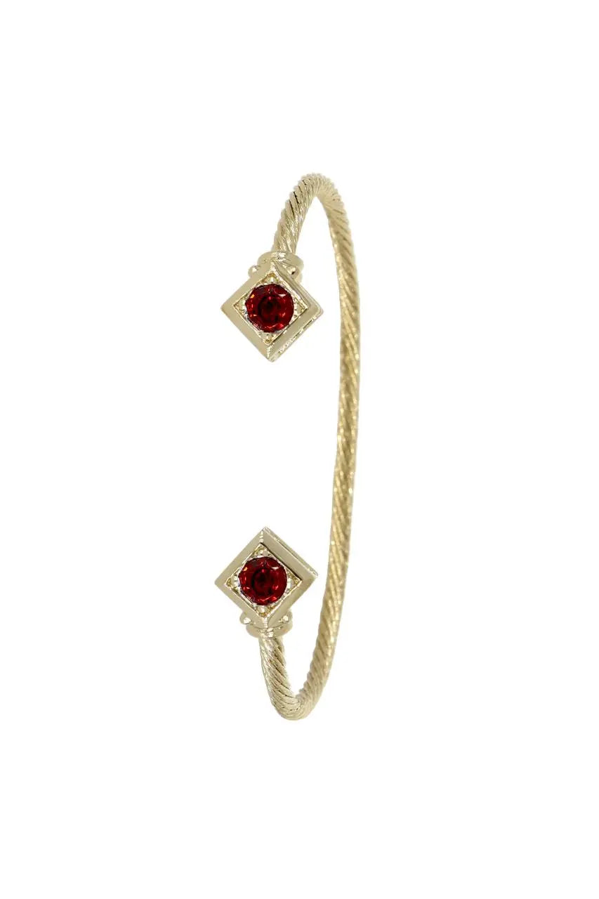Gilded Collection Diamond Shaped Small Cuff Bracelet - John Medeiros Jewelry Collections