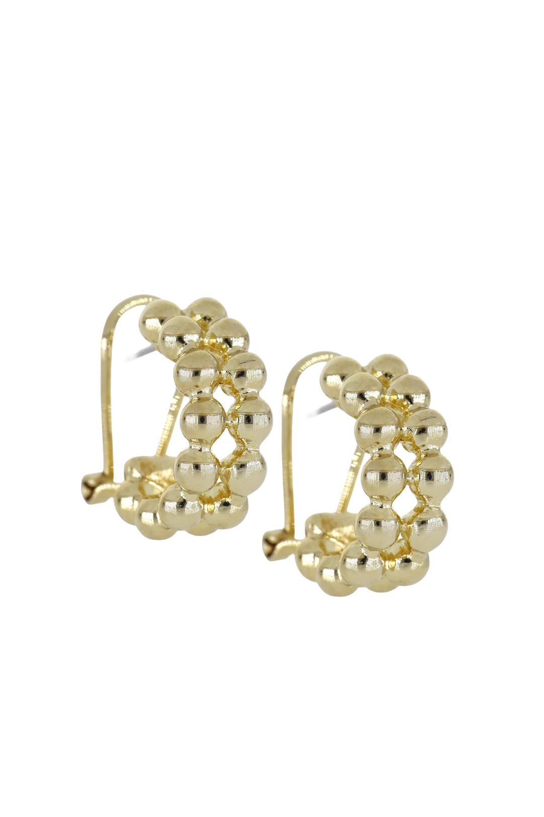 Beaded Collection 2 Row Clip Post Earrings   