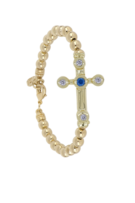 Beaded Collection Cross Bracelet   