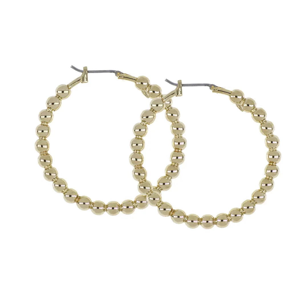 Beaded Collection Hoop Earrings   