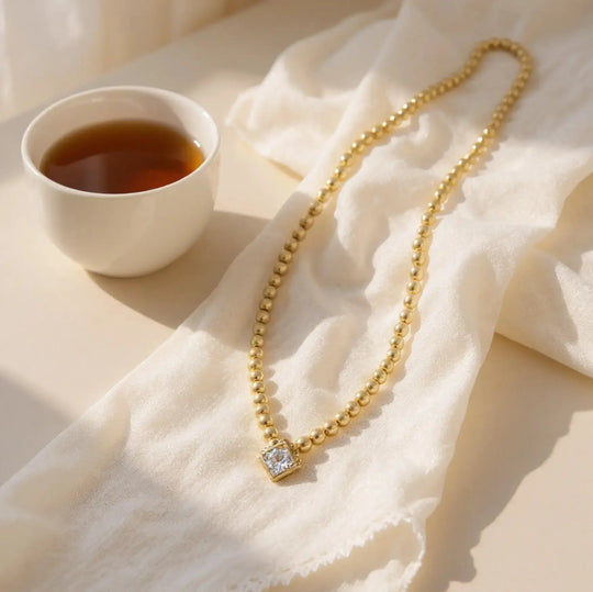 Beaded Collection Single Strand Necklace 16-18”   