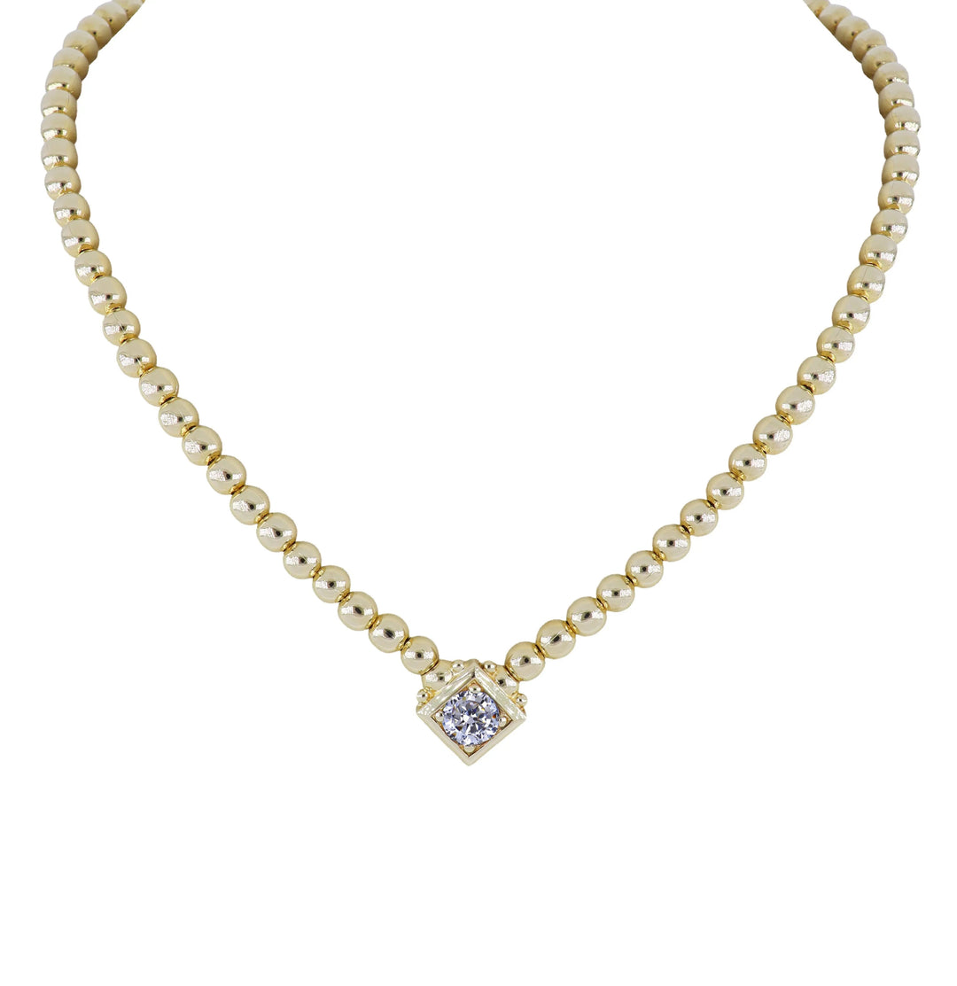 Beaded Collection Single Strand Necklace 16-18”   