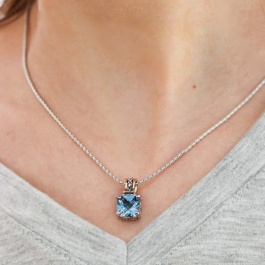 Beijos Cor - Cushion Cut Pendant Necklace John Medeiros Jewelry Collections