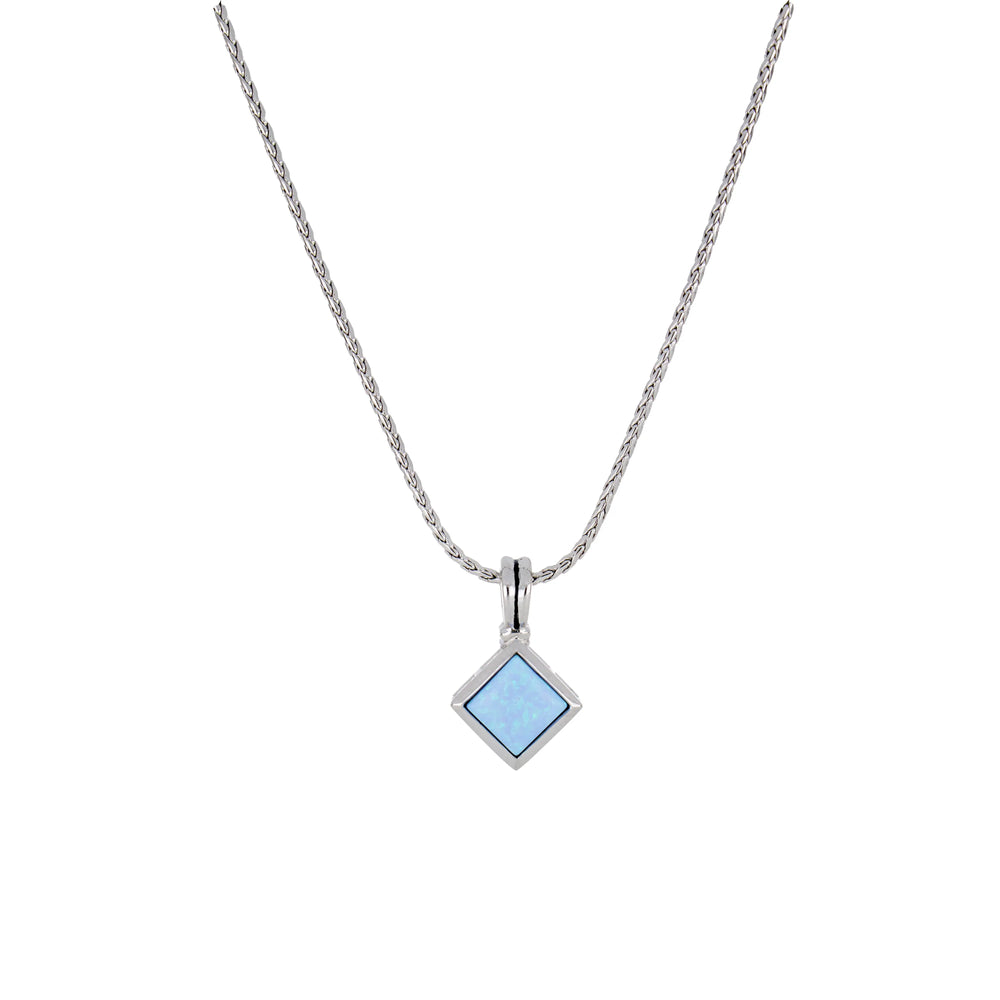 Blue Dimond Shape Necklace Blue Dimond Shape Necklace