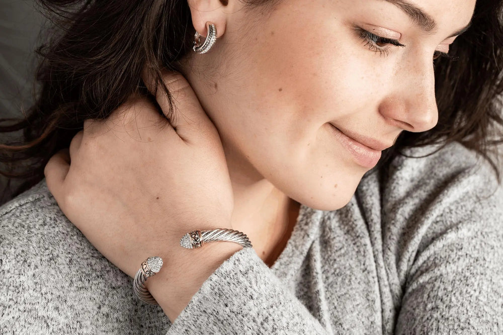 Briolette Collection - Pavé Hoop Earrings John Medeiros Jewelry Collections