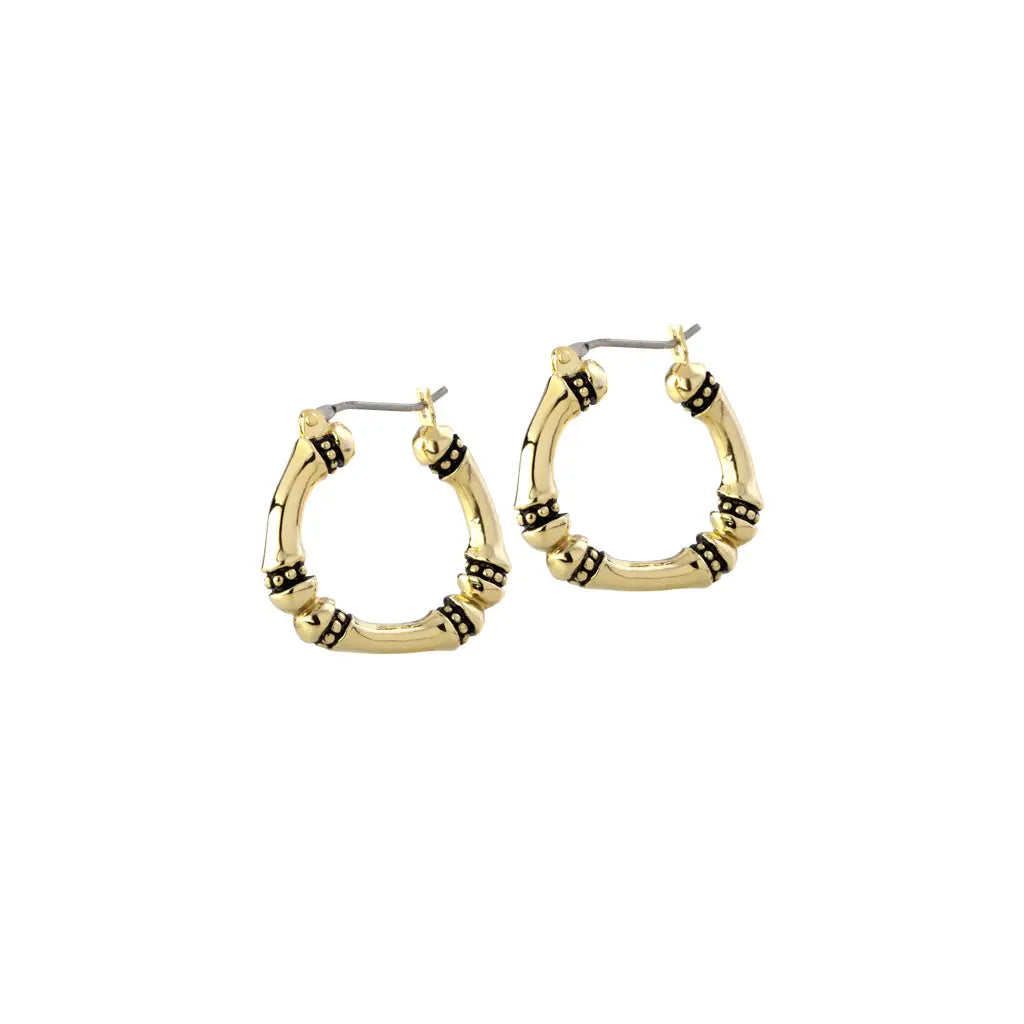 Canias Collection - Medium Gold Hoop Earrings John Medeiros Jewelry Collections