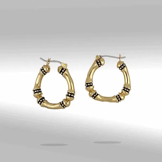 Canias Collection - Medium Gold Hoop Earrings John Medeiros Jewelry Collections