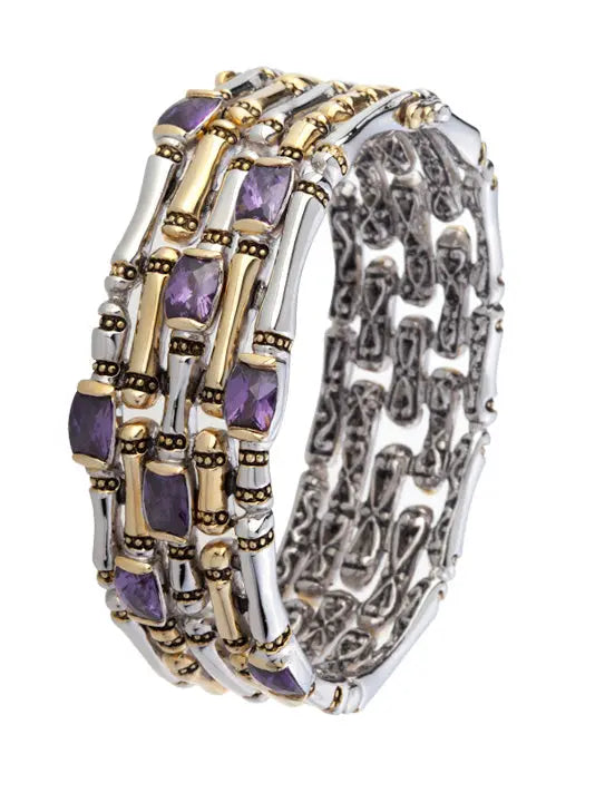 Canias Cor Collection - Five-Row Hinged Bangle Bracelet John Medeiros Jewelry Collections