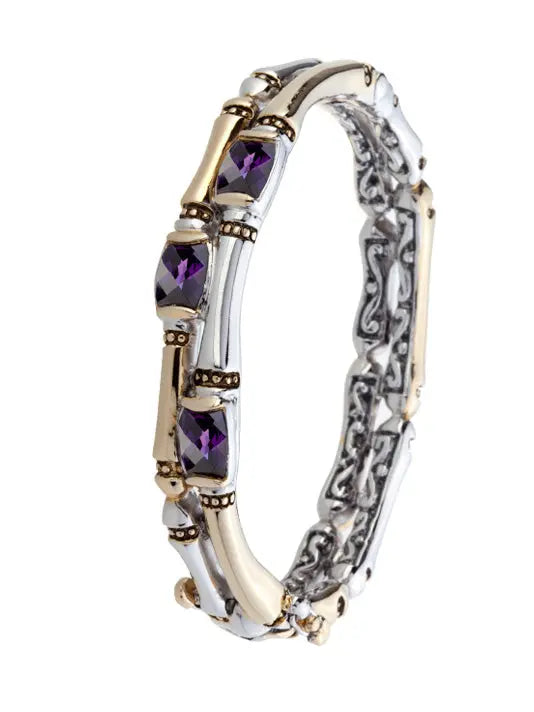 Canias Cor Collection - Two-Row Hinged Bangle Bracelet John Medeiros Jewelry Collections