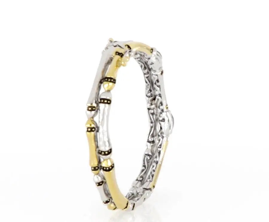 Canias Cor Collection - Two-Row Hinged Bangle Bracelet John Medeiros Jewelry Collections